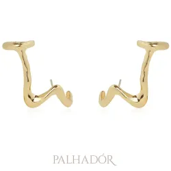 brinco earcuff orgânico ouro