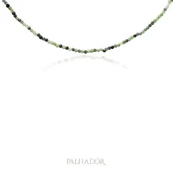 choker cascalho pedras naturais ouro