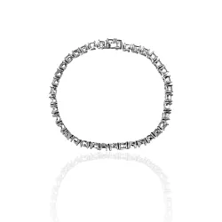 pulseira rivieira moissanite