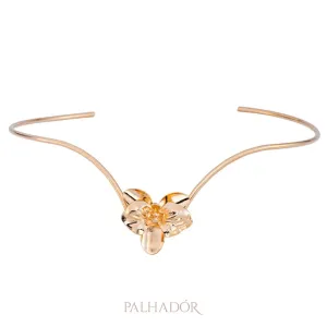 choker de flor orquidea