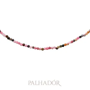 choker cascalho pedras naturais  ouro