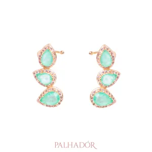 ear cuff 3 gotas fusion turmalina paraiba