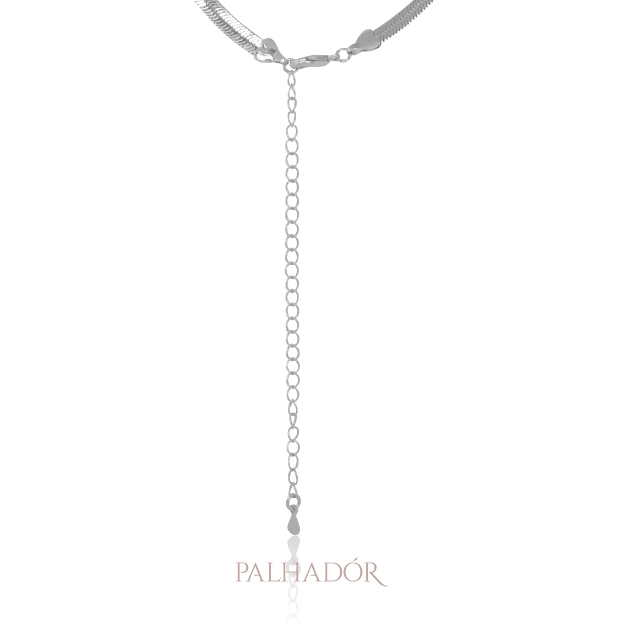 CHOKER FITA M 30CM RÓDIO BRANCO