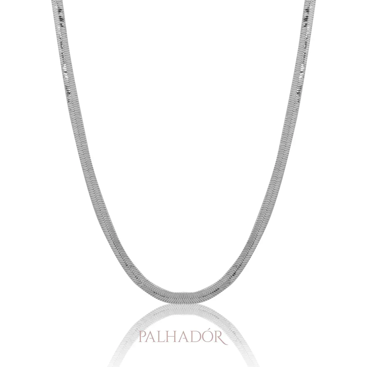 CHOKER FITA G 30CM RÓDIO BRANCO