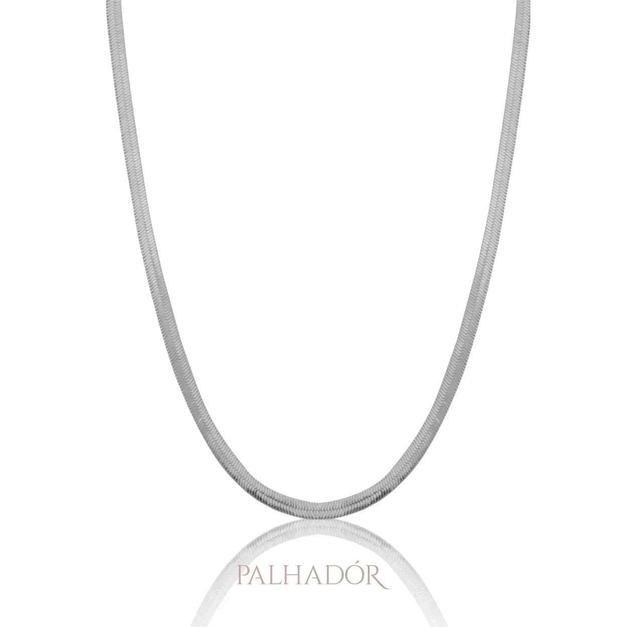 CHOKER FITA 30CM RÓDIO BRANCO